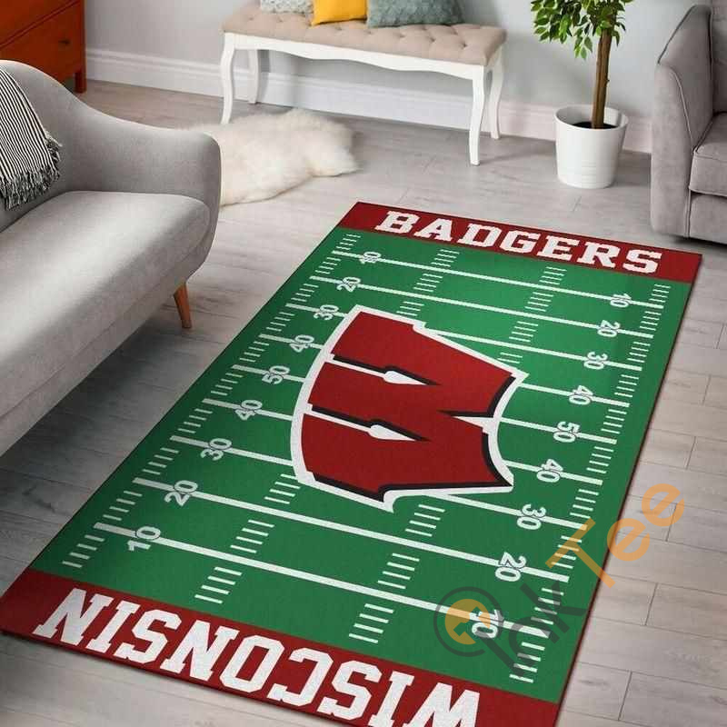 Wisconsin Badgers Home Field Area Rectangle Rug