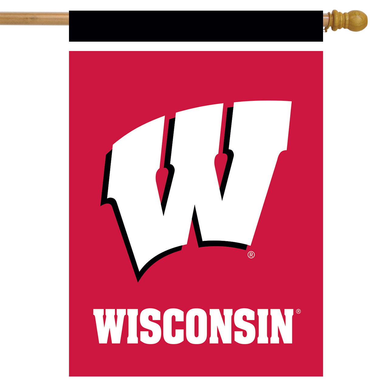 Wisconsin Badgers NCAA Garden Flag, House Flag