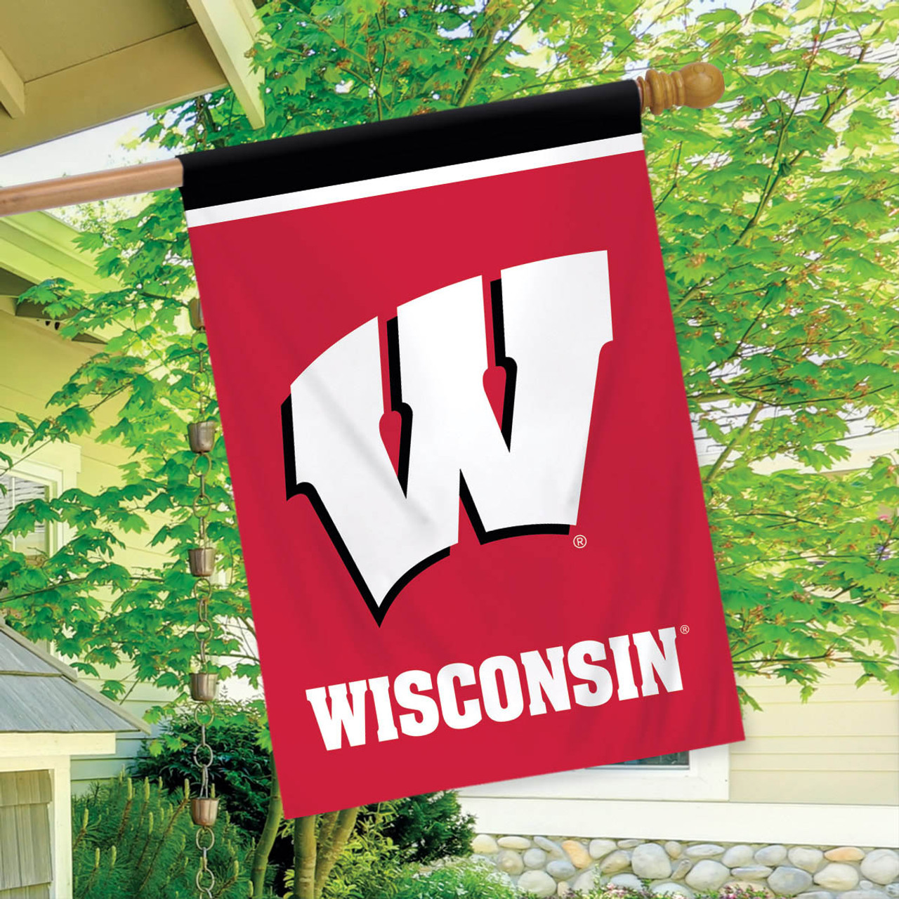 Wisconsin Badgers NCAA Garden Flag, House Flag