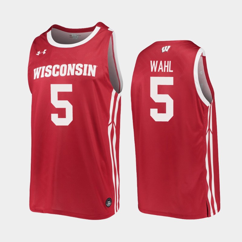 Wisconsin Badgers Wisconsin Badgers Tyler Wahl Red 2019-20 College Jersey