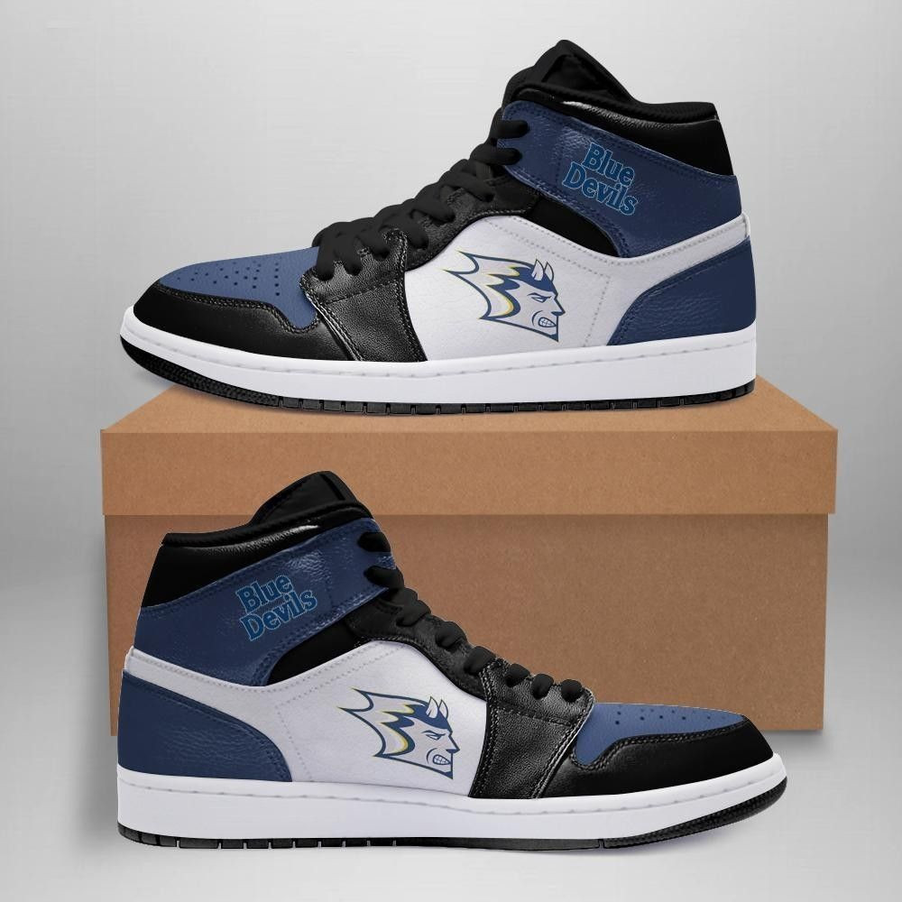 Wisconsin Stout Blue Devils NCAA team Sneakers Gift For Fans High Top Air Jordan Sneaker, Air Jordan Hightop