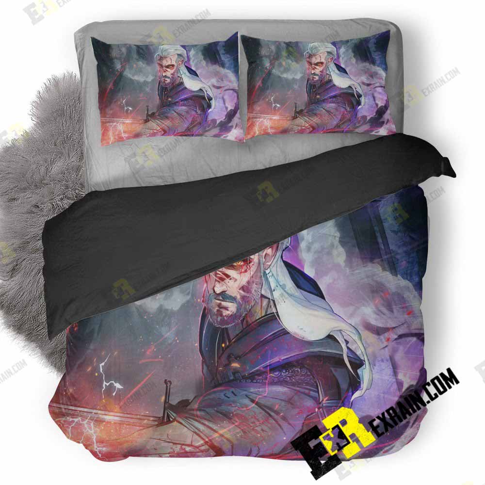 Witcher S3 3D Customized Duvet Cover Bedding Set