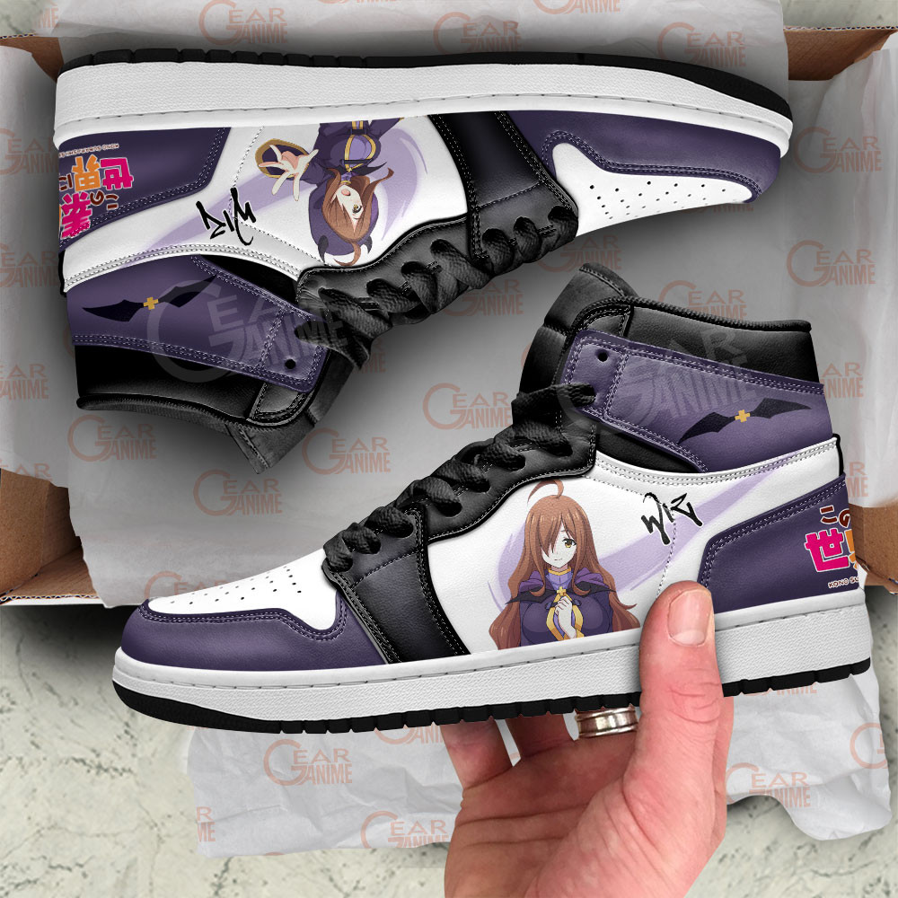 Wiz JD1s Sneakers KonoSuba Anime Shoes, Air Jordan Hightop