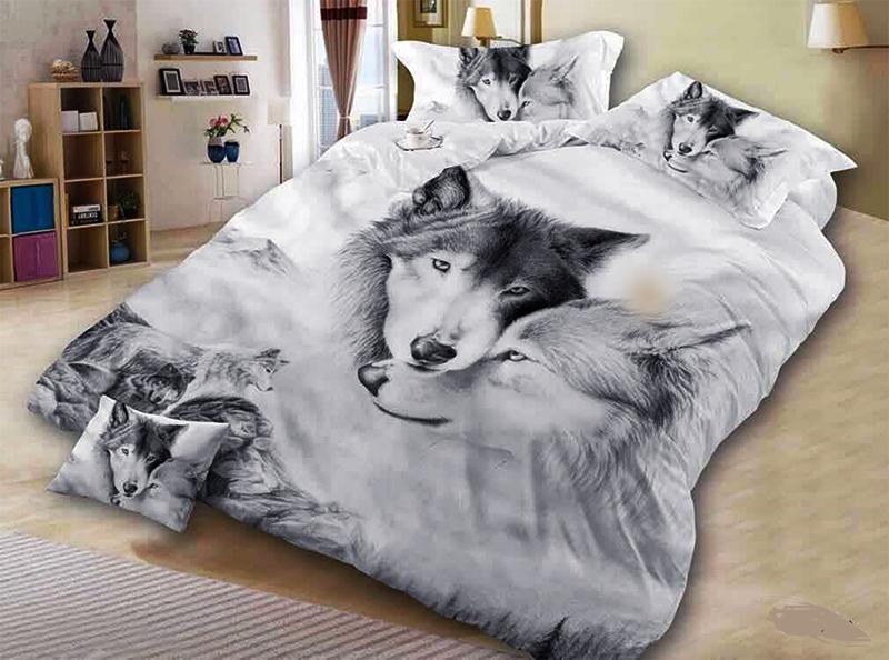 Wolf 3D Cover 3D Customized Duvet Cover Bedding Set