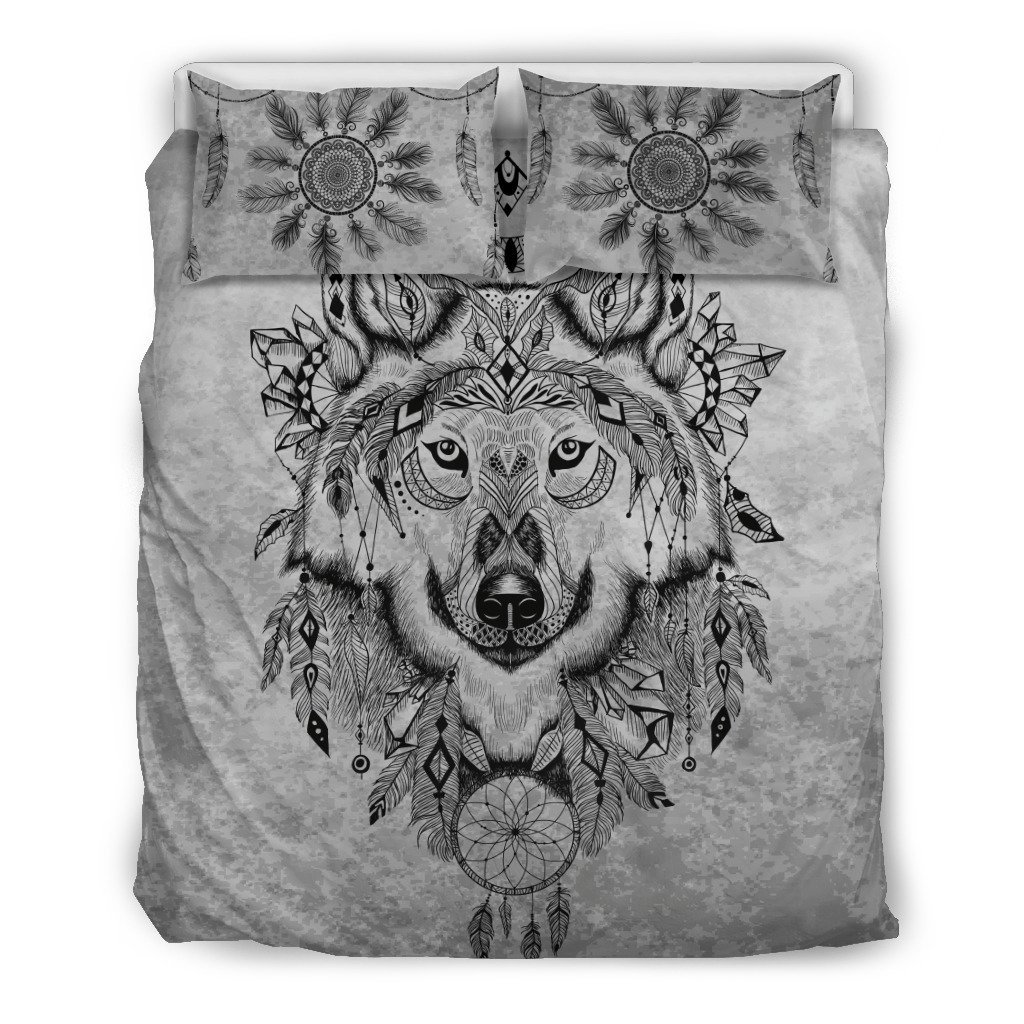 Wolf 3D Customized Duvet Cover Bedding Set