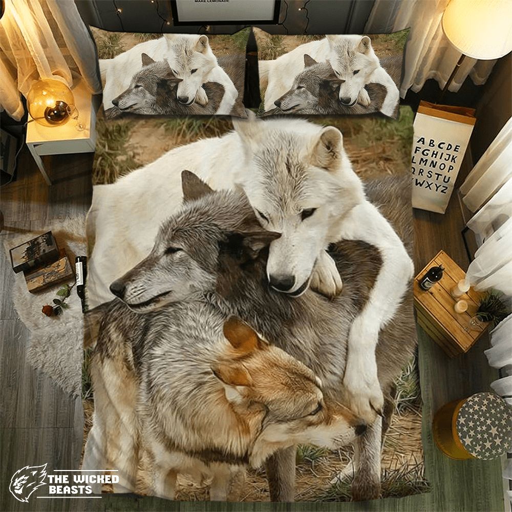 Wolf Collection 3D Customized Duvet Cover Bedding Set