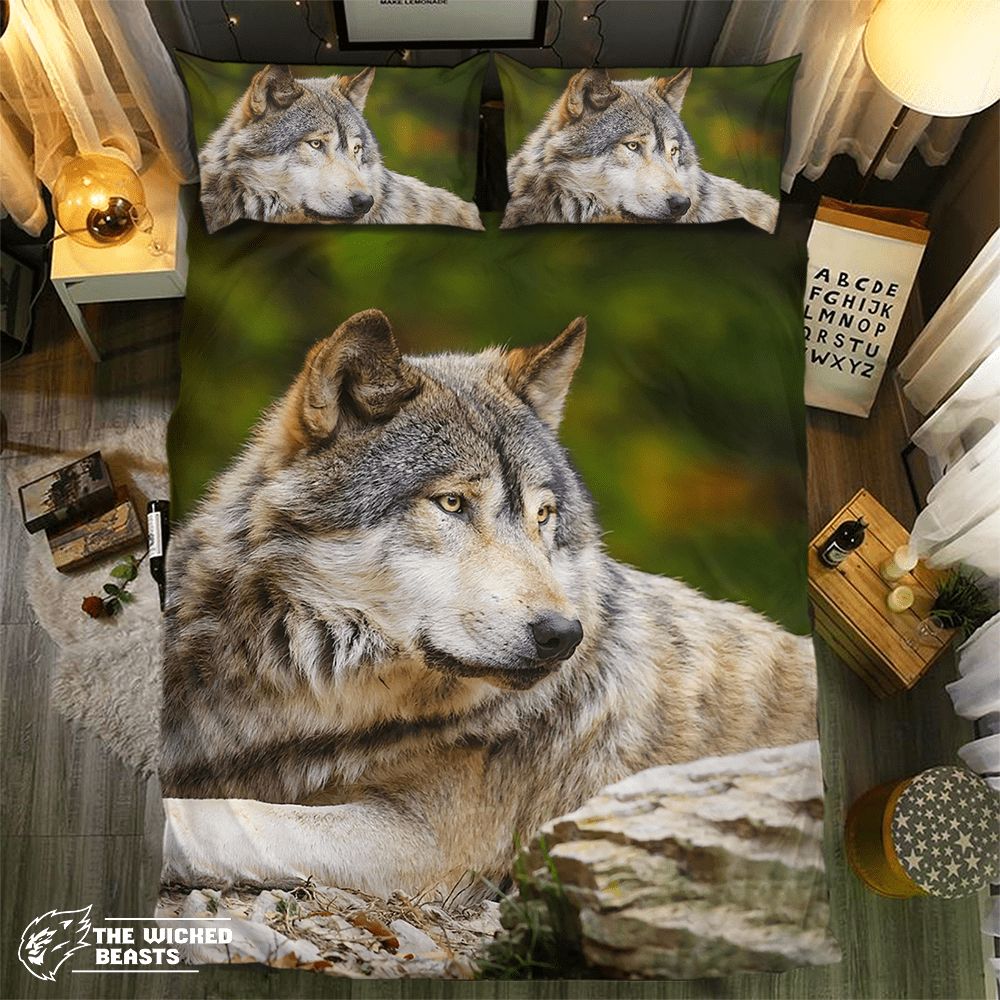 Wolf Collection 3D Customized Duvet Cover Bedding Set