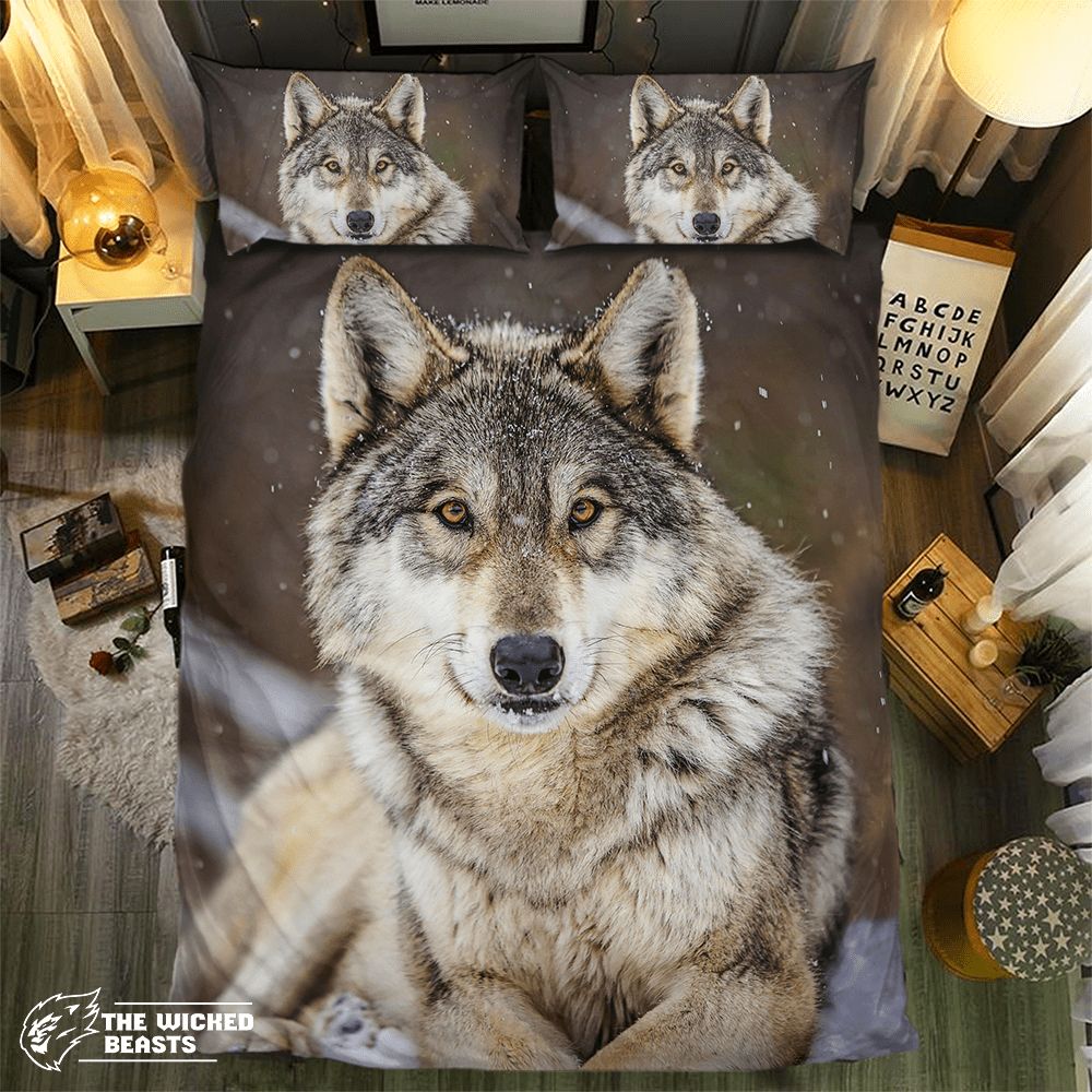 Wolf Collection 3D Customized Duvet Cover Bedding Set