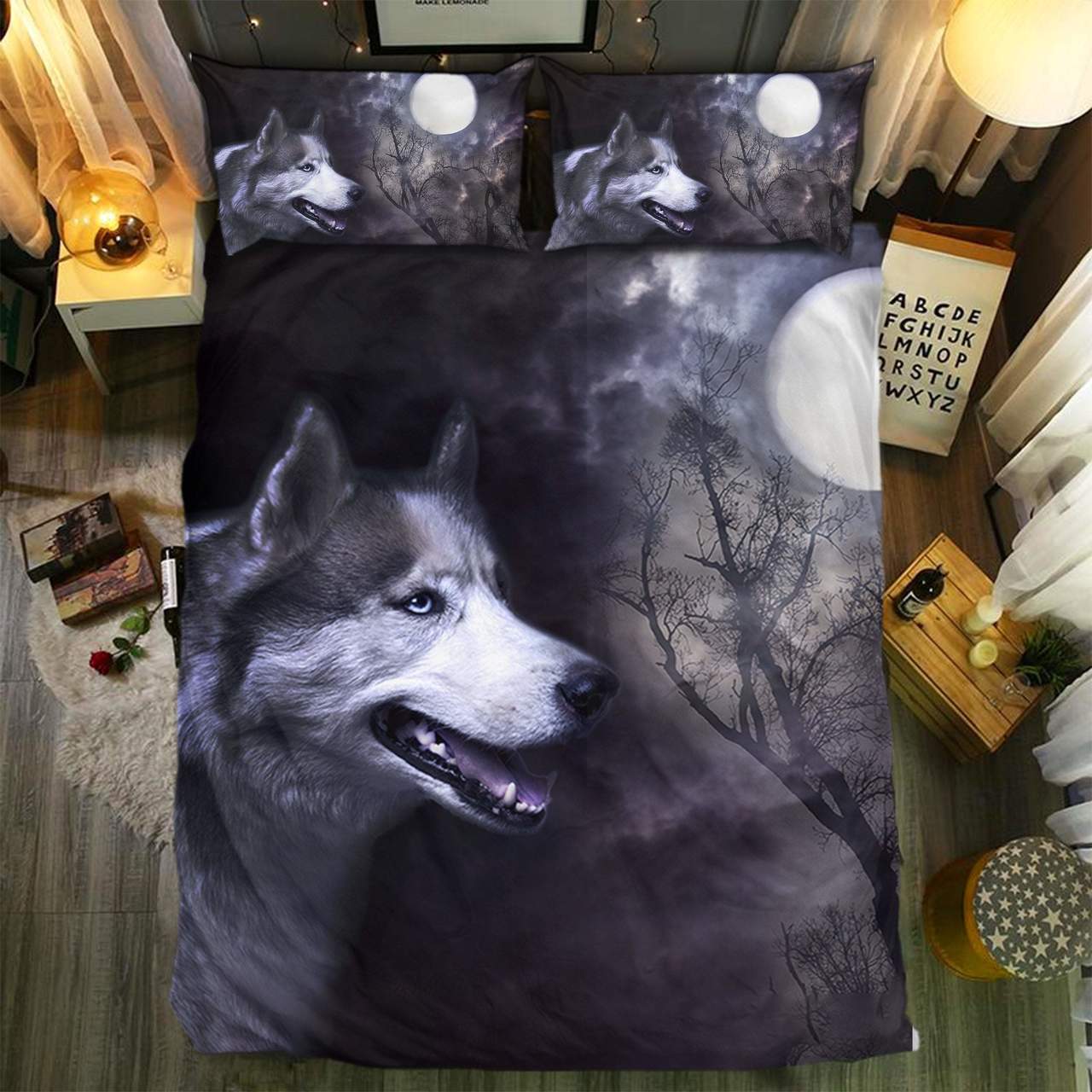 Wolf Collection 3D Customized Duvet Cover Bedding Set