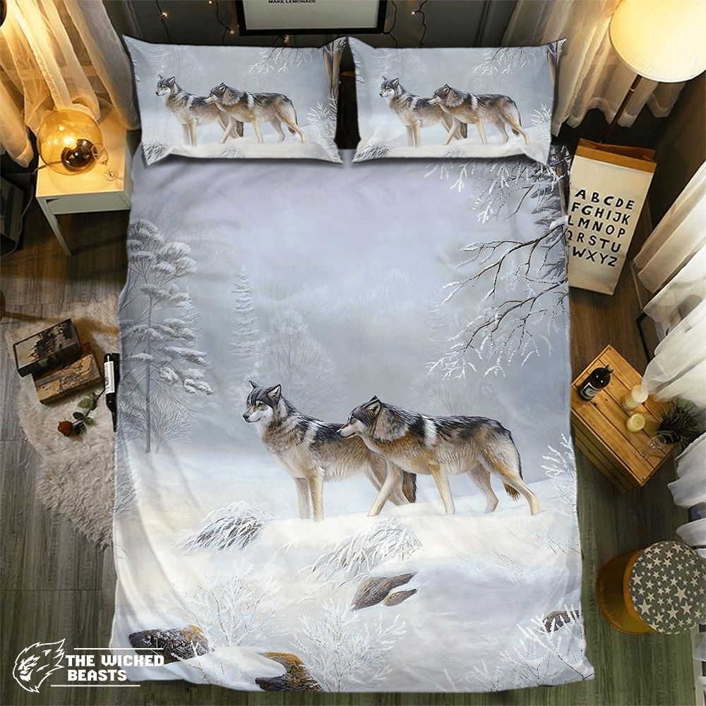 Wolf Collection 3D Customized Duvet Cover Bedding Set