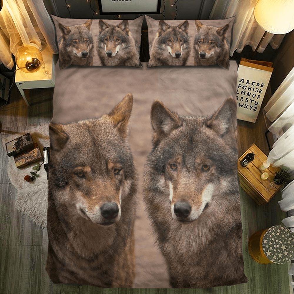 Wolf Collection 3D Customized Duvet Cover Bedding Set