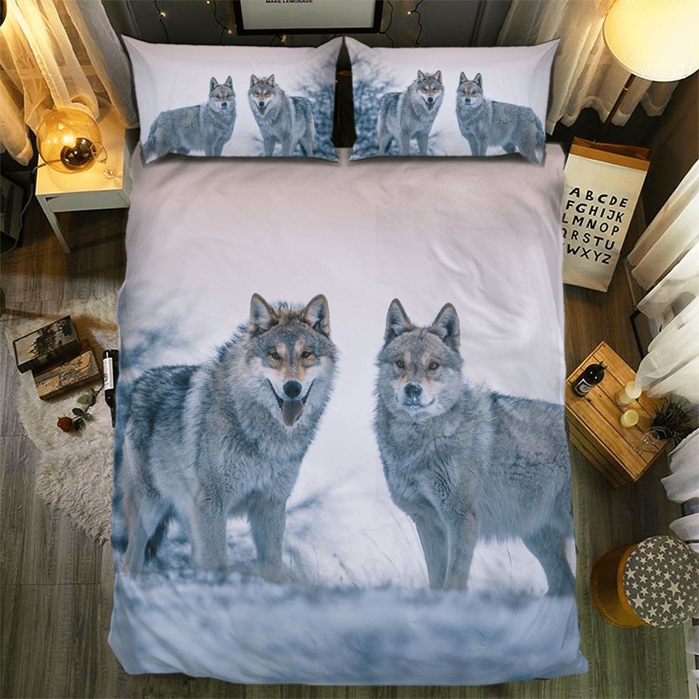 Wolf Collection 3D Customized Duvet Cover Bedding Set