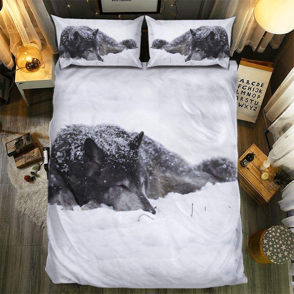 Wolf Collection 3D Customized Duvet Cover Bedding Set