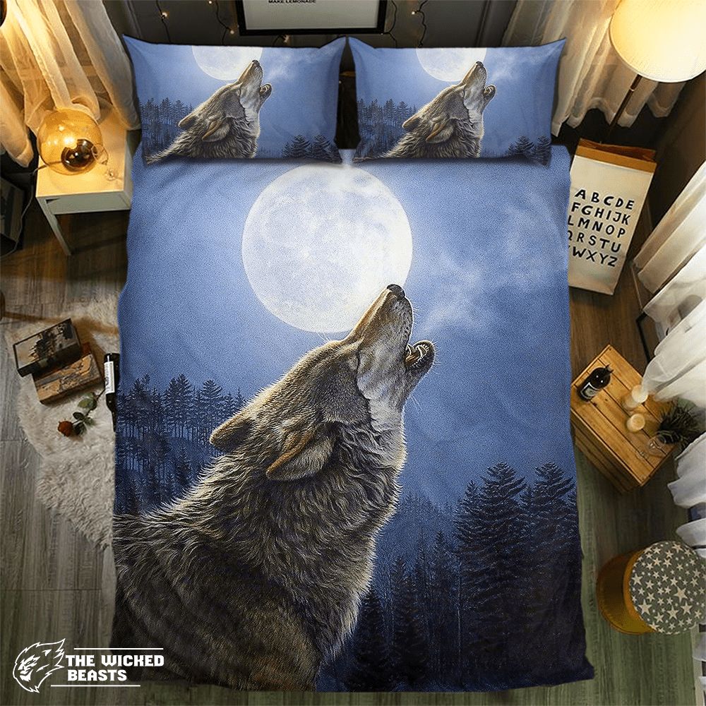 Wolf Collection 3D Customized Duvet Cover Bedding Set