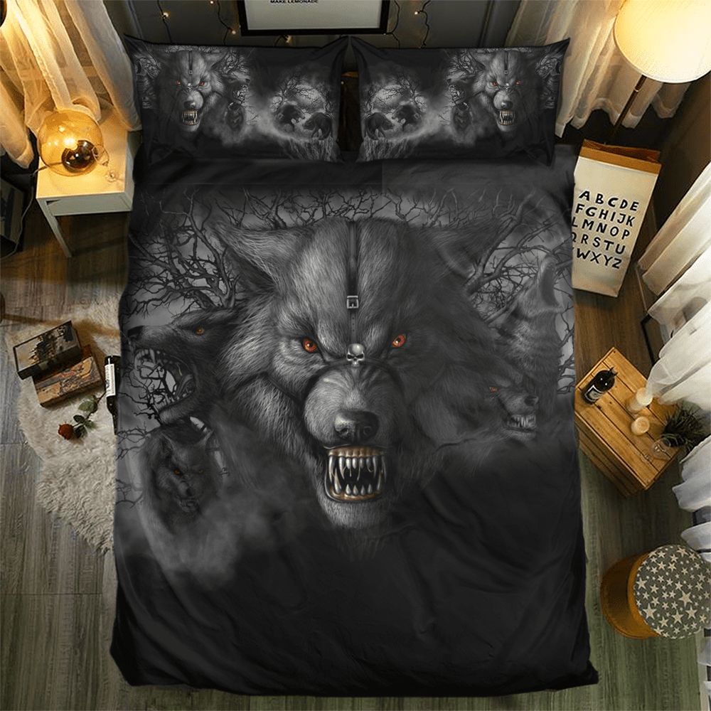 Wolf Collection 3D Customized Duvet Cover Bedding Set