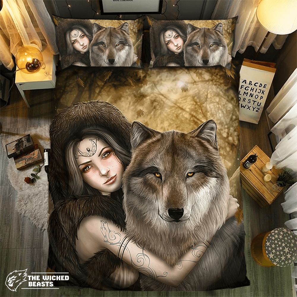 Wolf Collection 3D Customized Duvet Cover Bedding Set