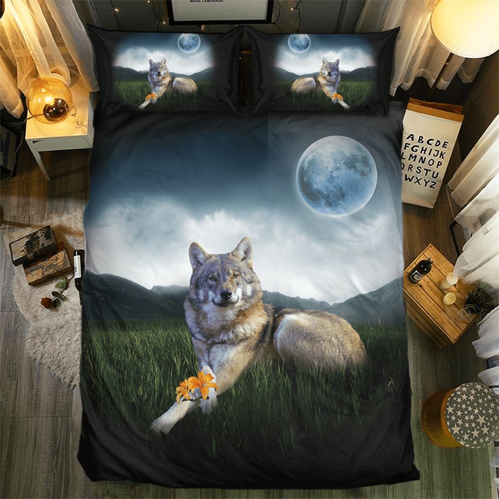 Wolf Collection 3D Customized Duvet Cover Bedding Set