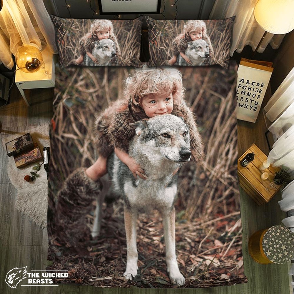 Wolf Collection 3D Customized Duvet Cover Bedding Set