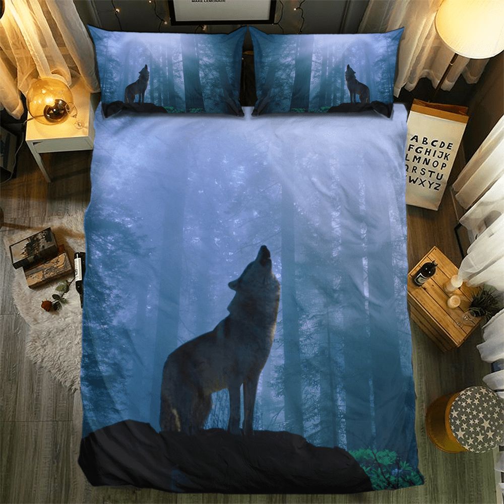 Wolf Collection 3D Customized Duvet Cover Bedding Set