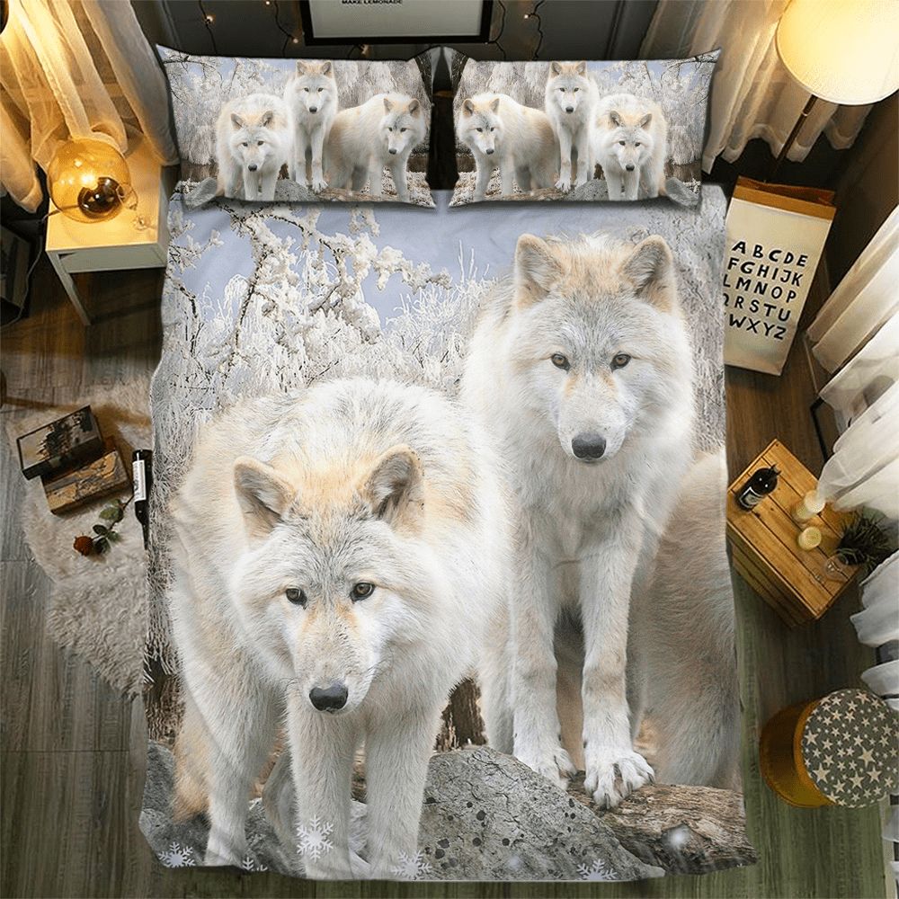 Wolf Collection 3D Customized Duvet Cover Bedding Set