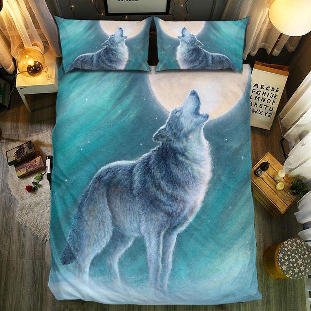 Wolf Collection 3D Customized Duvet Cover Bedding Set