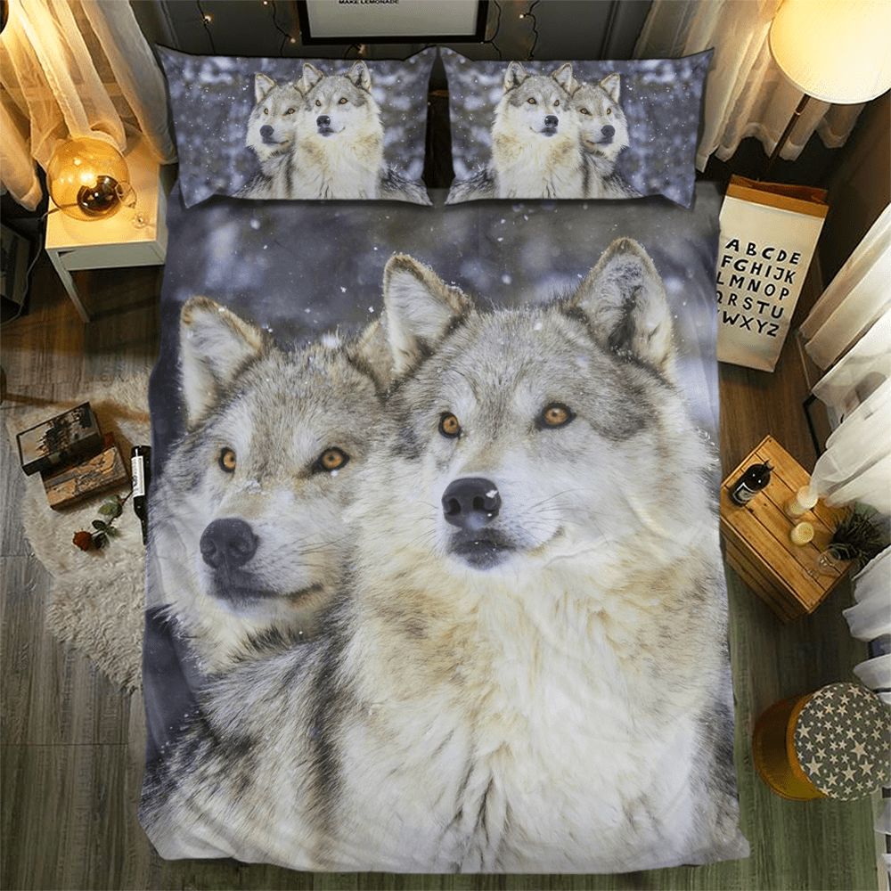 Wolf Collection 3D Customized Duvet Cover Bedding Set
