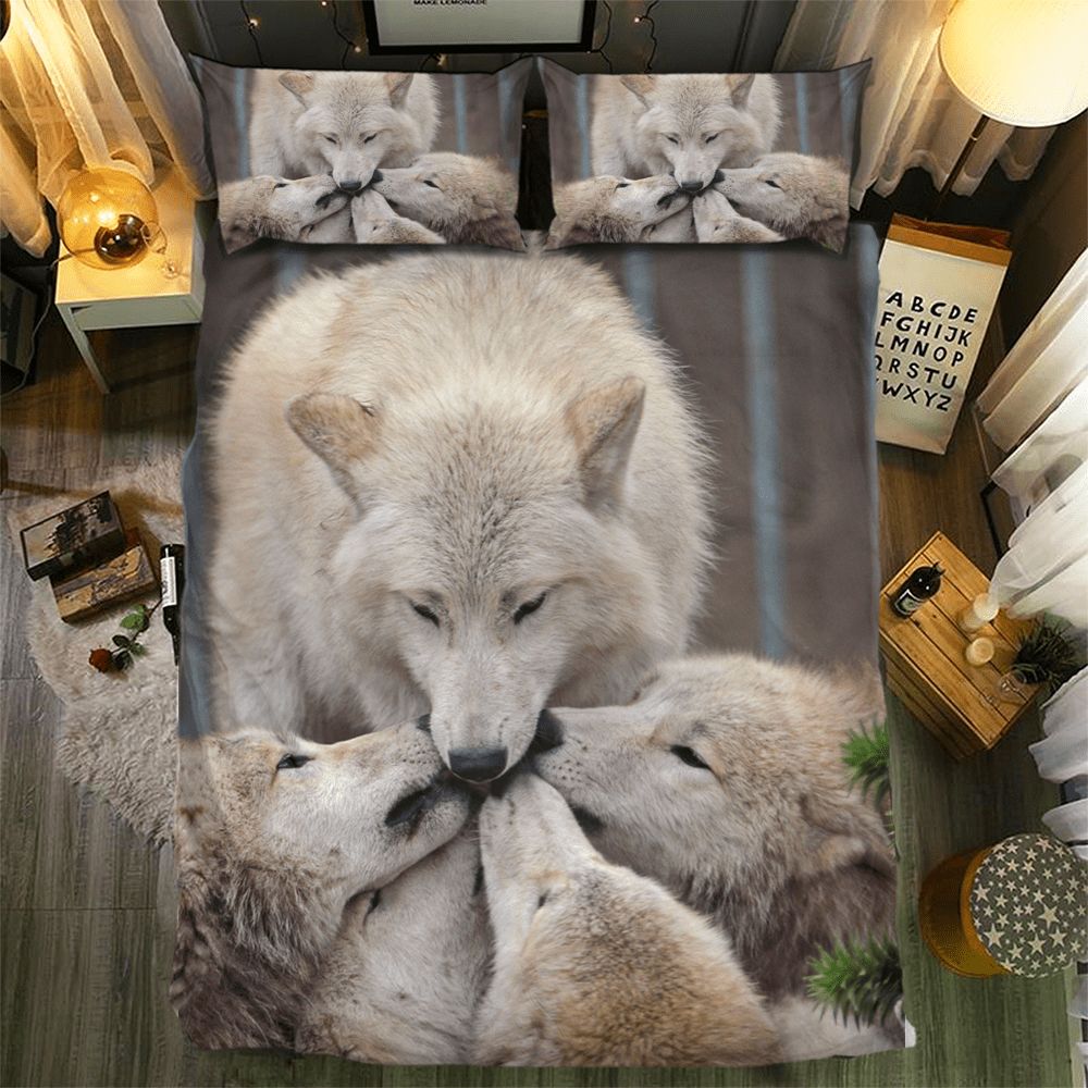 Wolf Collection 3D Customized Duvet Cover Bedding Set