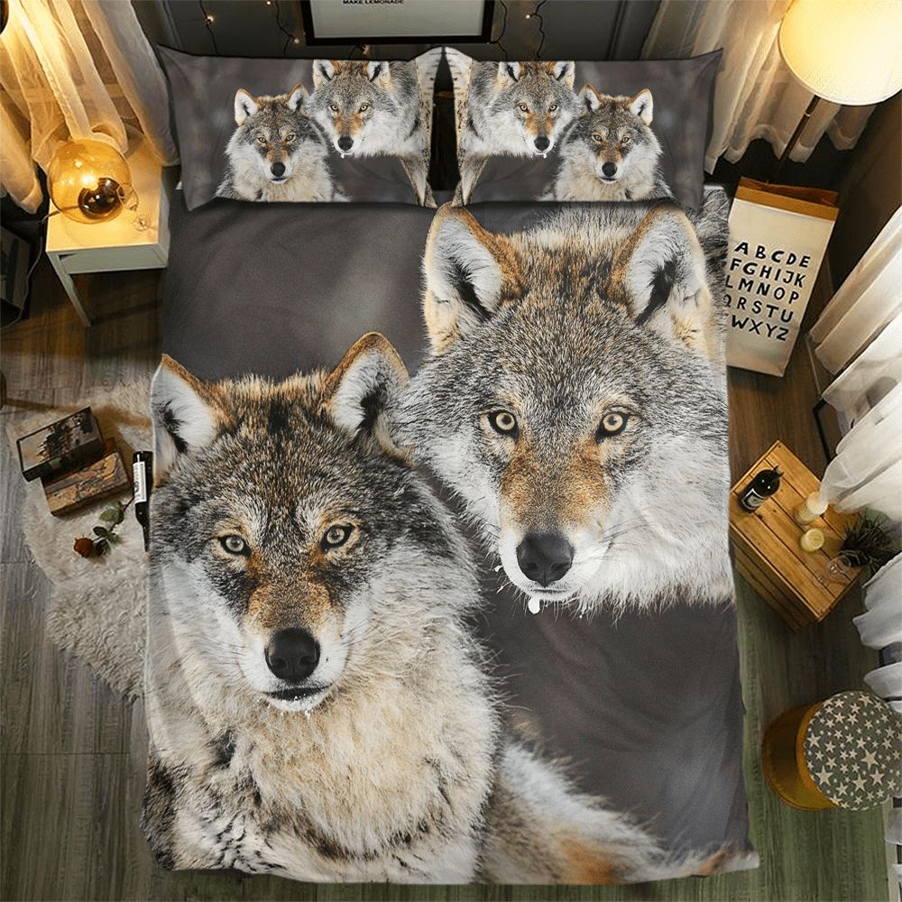 Wolf Collection 3D Customized Duvet Cover Bedding Set