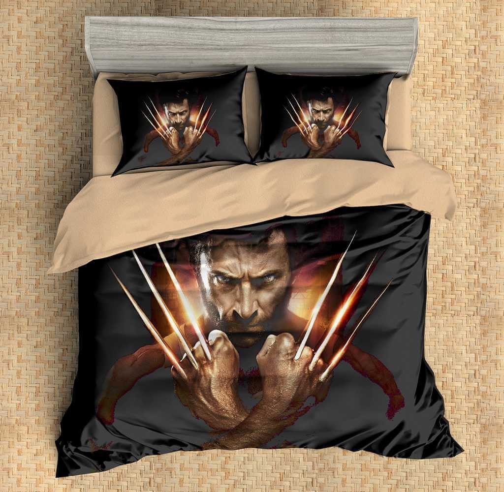 Wolverine Logan 3D Customized Duvet Cover Bedding Set