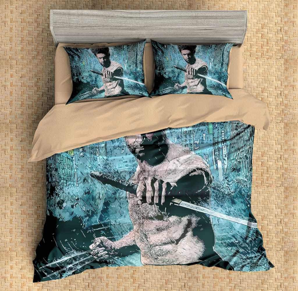 Wolverine Logan 3D Customized Duvet Cover Bedding Set