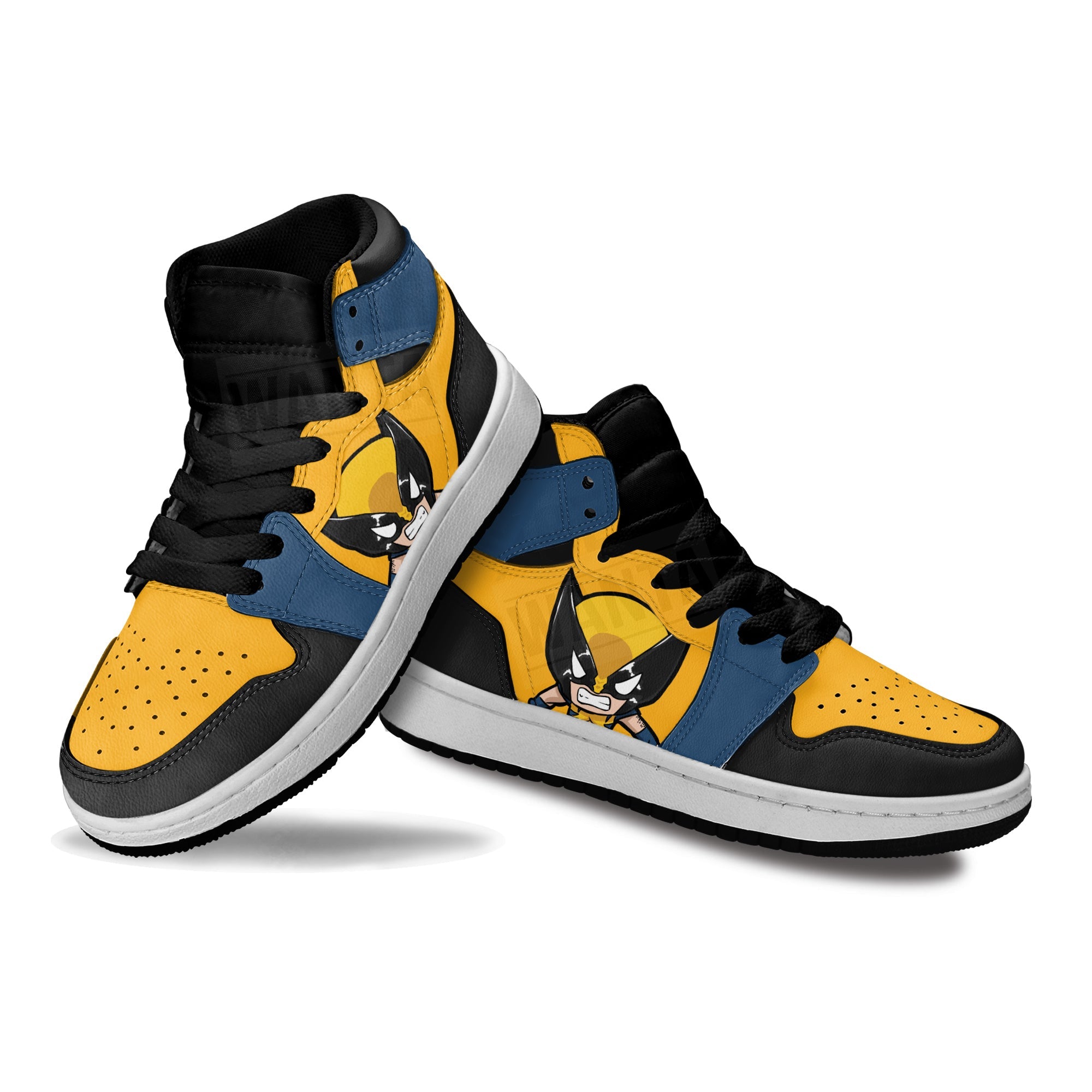 Wolverine Superhero Kid Sneakers For Kids, Air Jordan Hightop