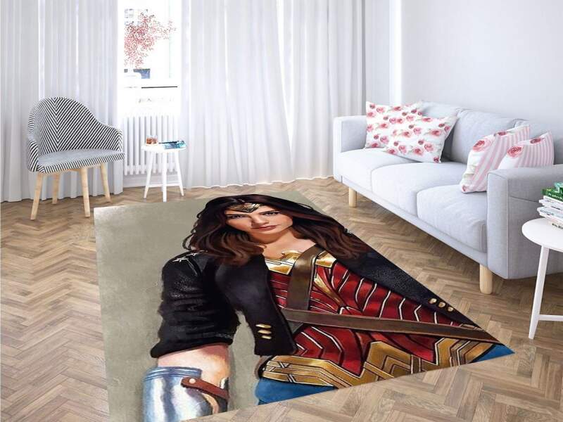 Womder Woman Art Carpet Rectangle Rug