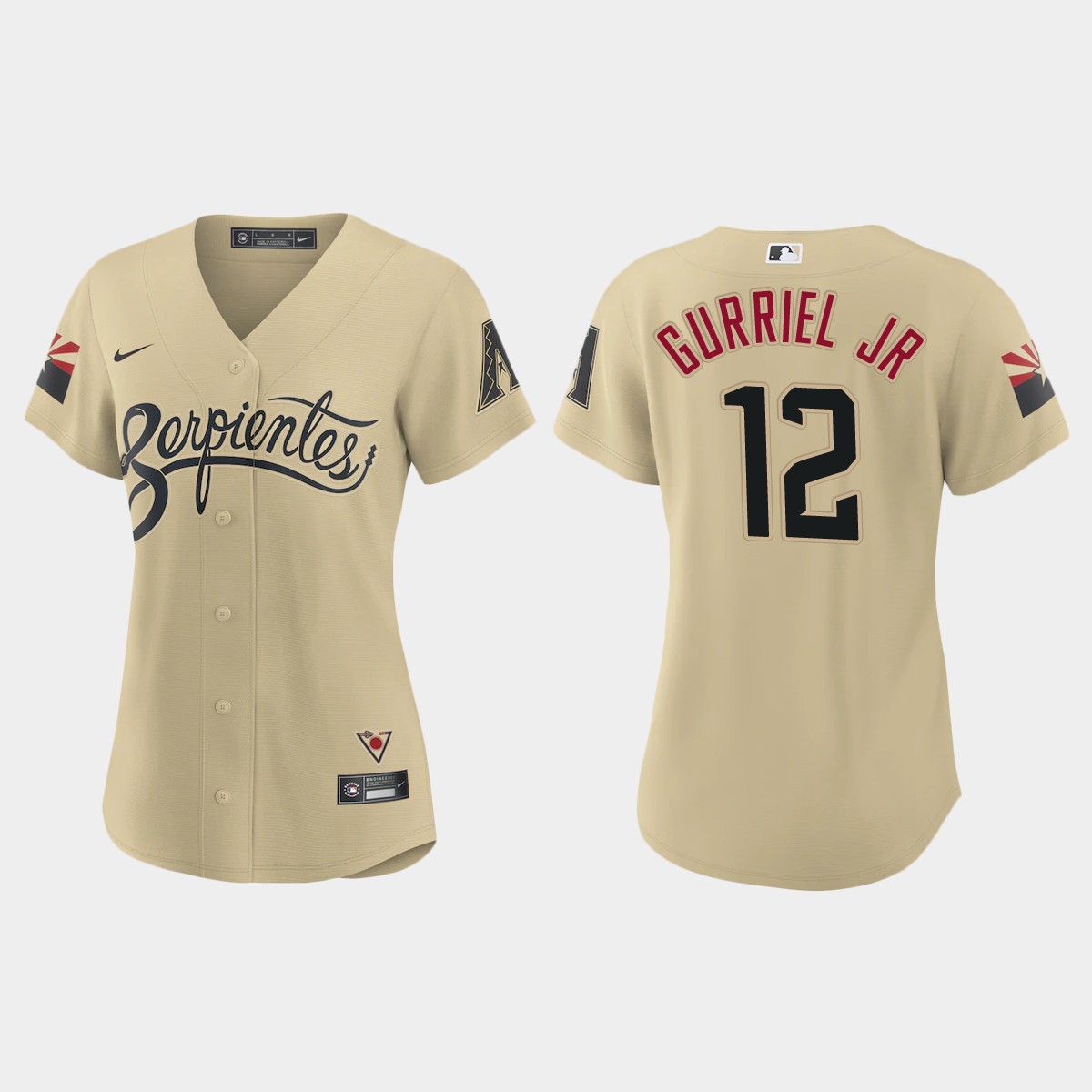 Women Arizona Diamondbacks Lourdes Gurriel Jr. Gold City Connect Jersey