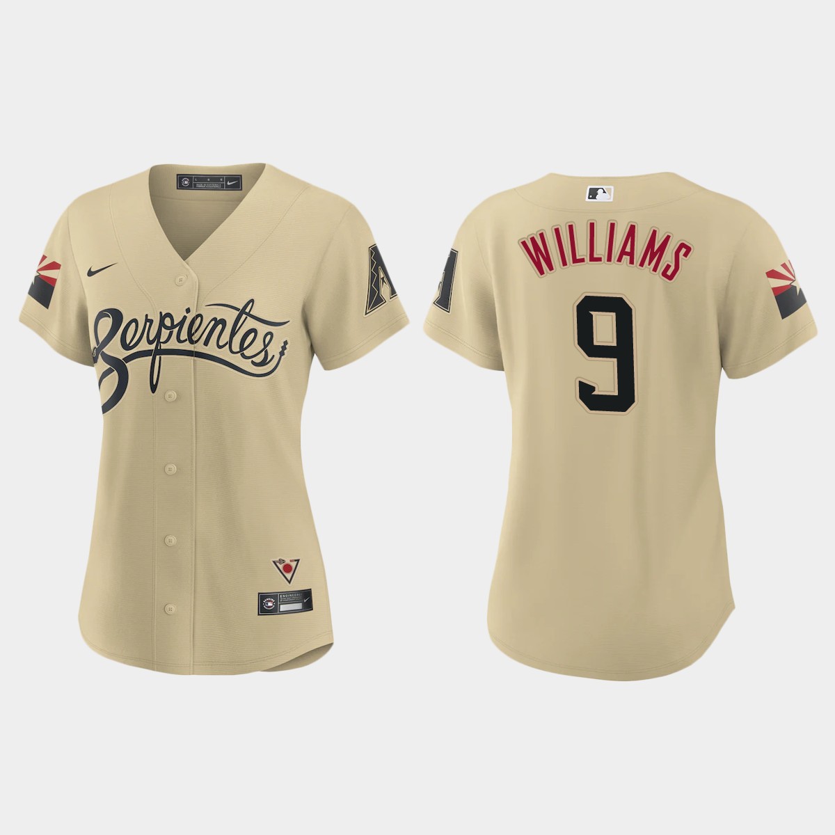 Women Arizona Diamondbacks Matt Williams Gold 2021 City Connect Jersey