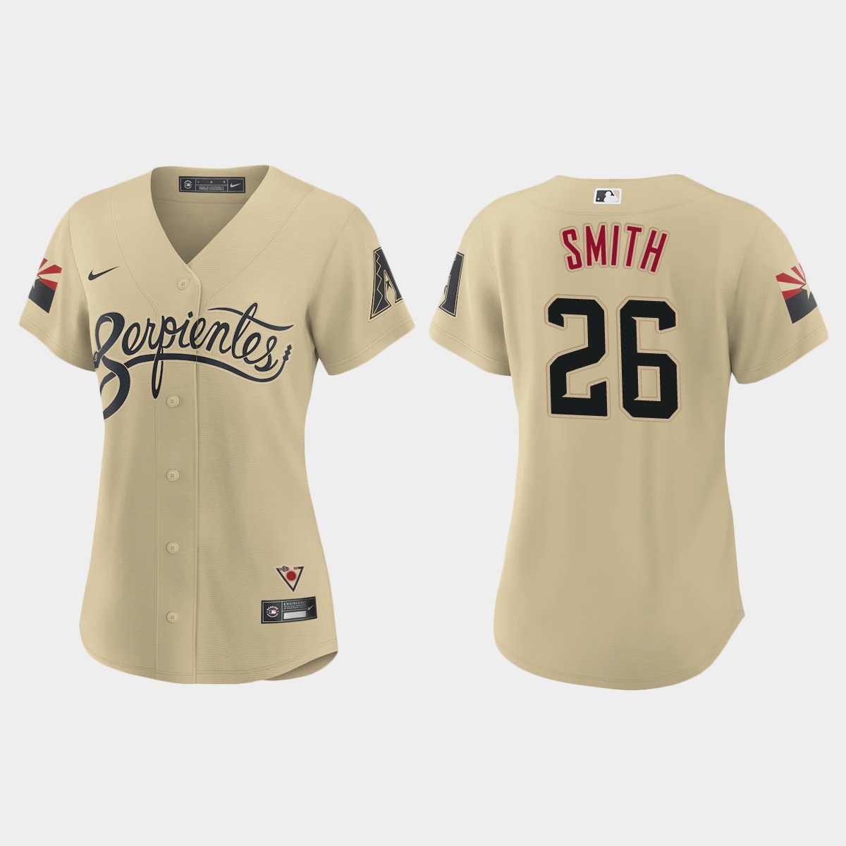 Women Arizona Diamondbacks Pavin Smith Gold 2021 City Connect Jersey