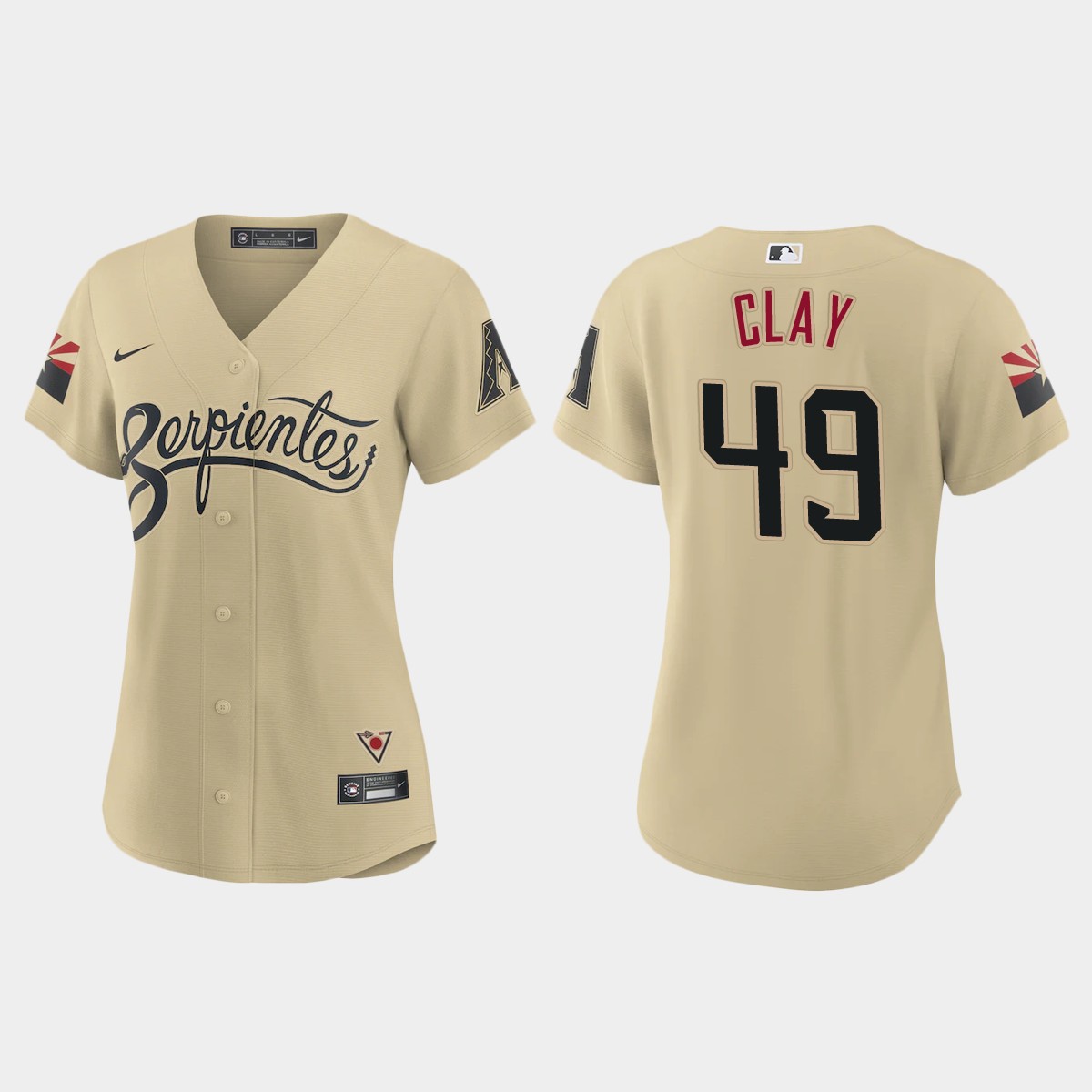 Women Arizona Diamondbacks Sam Clay Gold City Connect Jersey