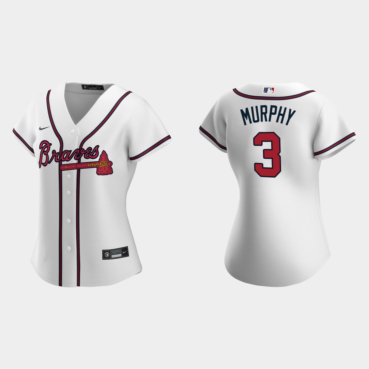 Women Atlanta Braves Dale Murphy White Jersey
