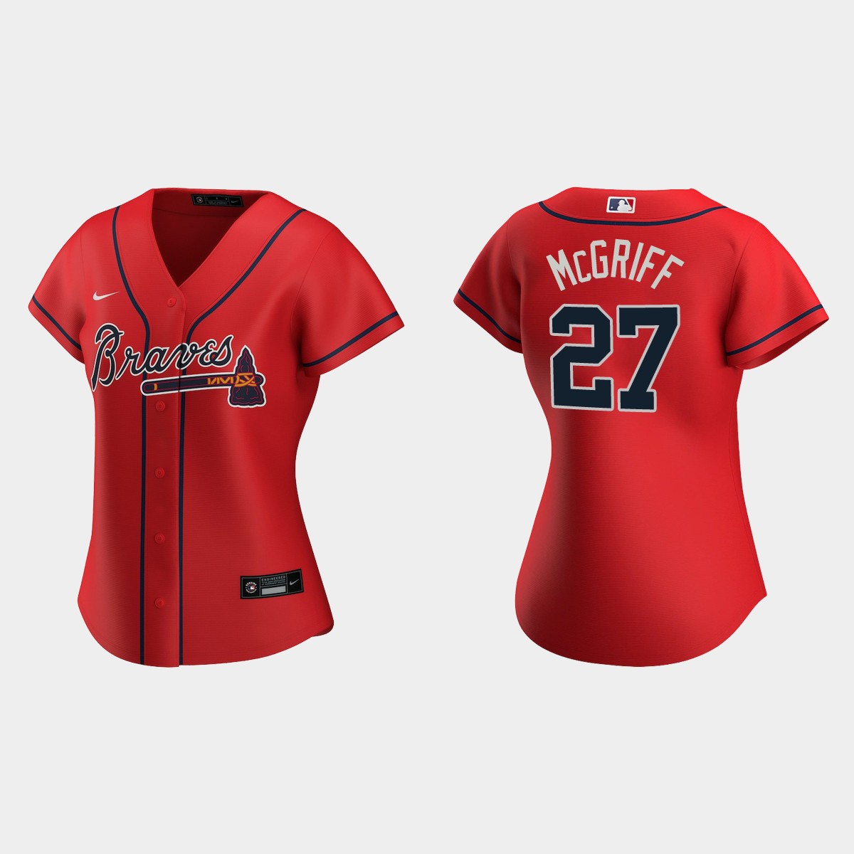 Women Atlanta Braves Fred McGriff Red Jersey