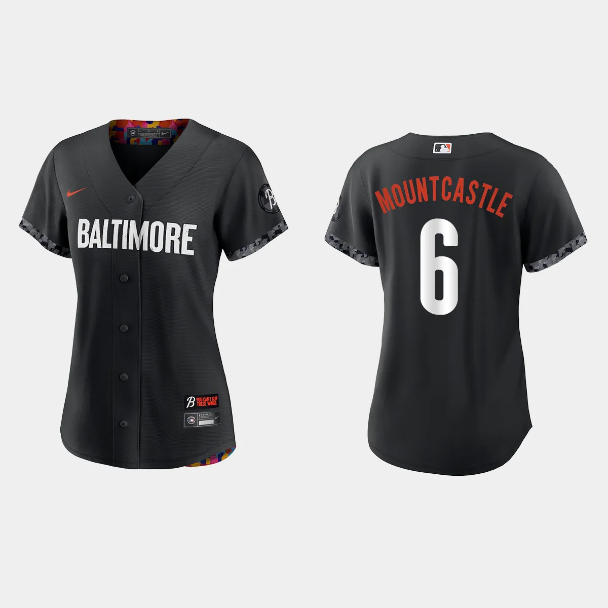 Women Baltimore Orioles Ryan Mountcastle Black 2023 City Connect Jersey
