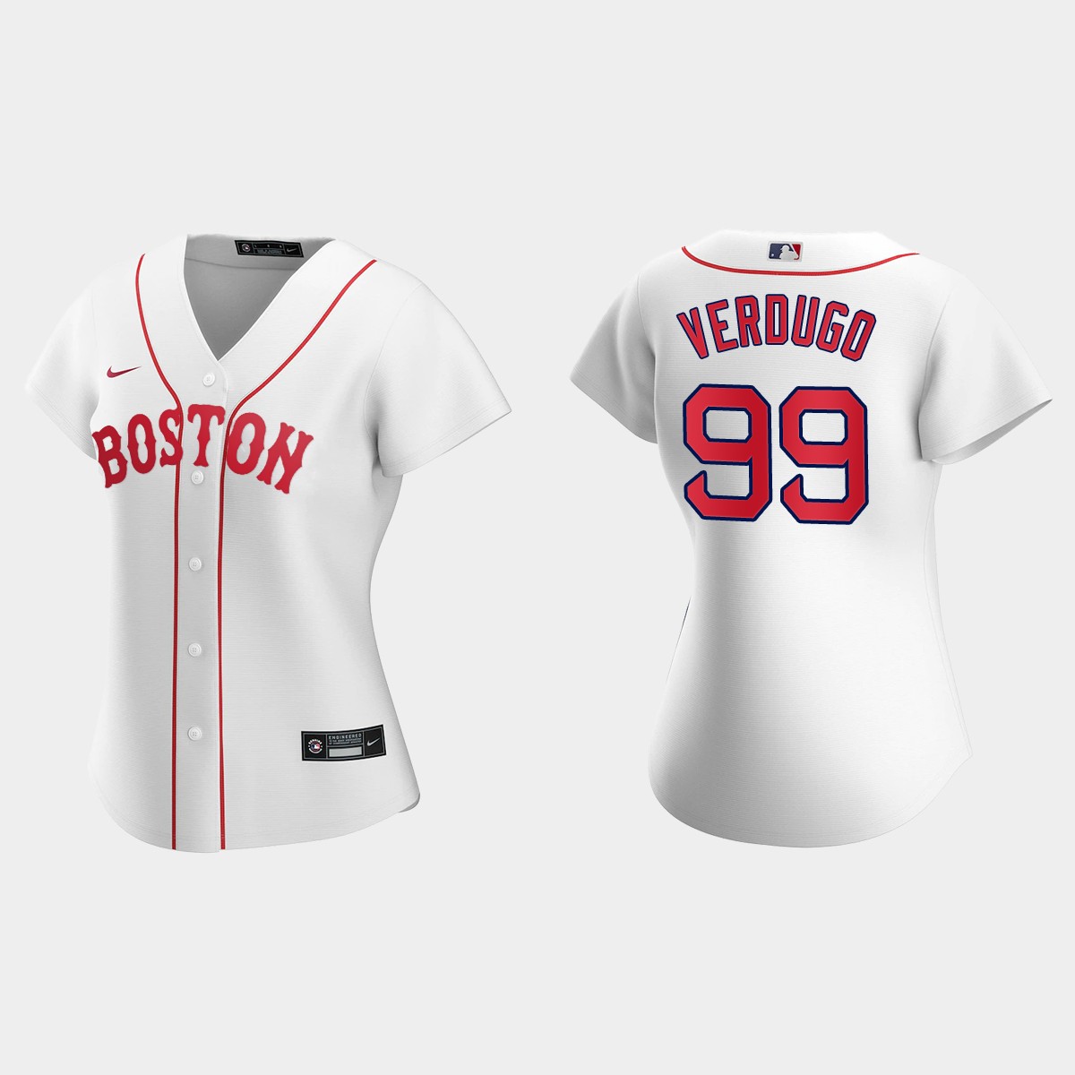 Women Boston Red Sox Alex Verdugo White 2021 Patriots' Day Jersey