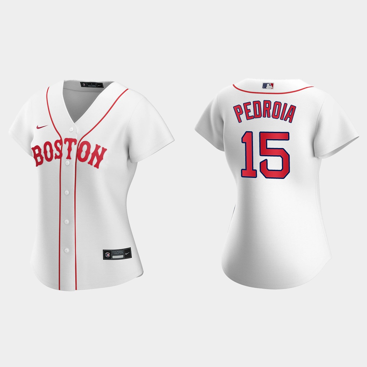 Women Boston Red Sox Dustin Pedroia White 2021 Patriots' Day Jersey