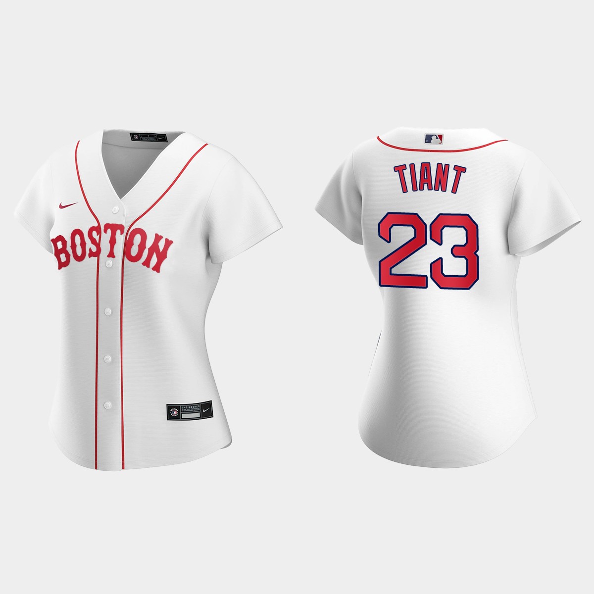 Women Boston Red Sox Luis Tiant White 2021 Patriots' Day Jersey