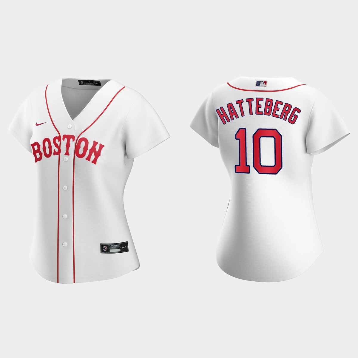Women Boston Red Sox Scott Hatteberg White 2021 Patriots' Day Jersey