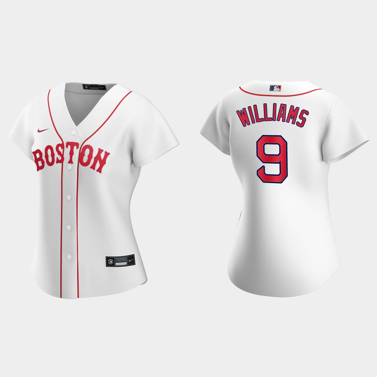 Women Boston Red Sox Ted Williams White 2021 Patriots' Day Jersey