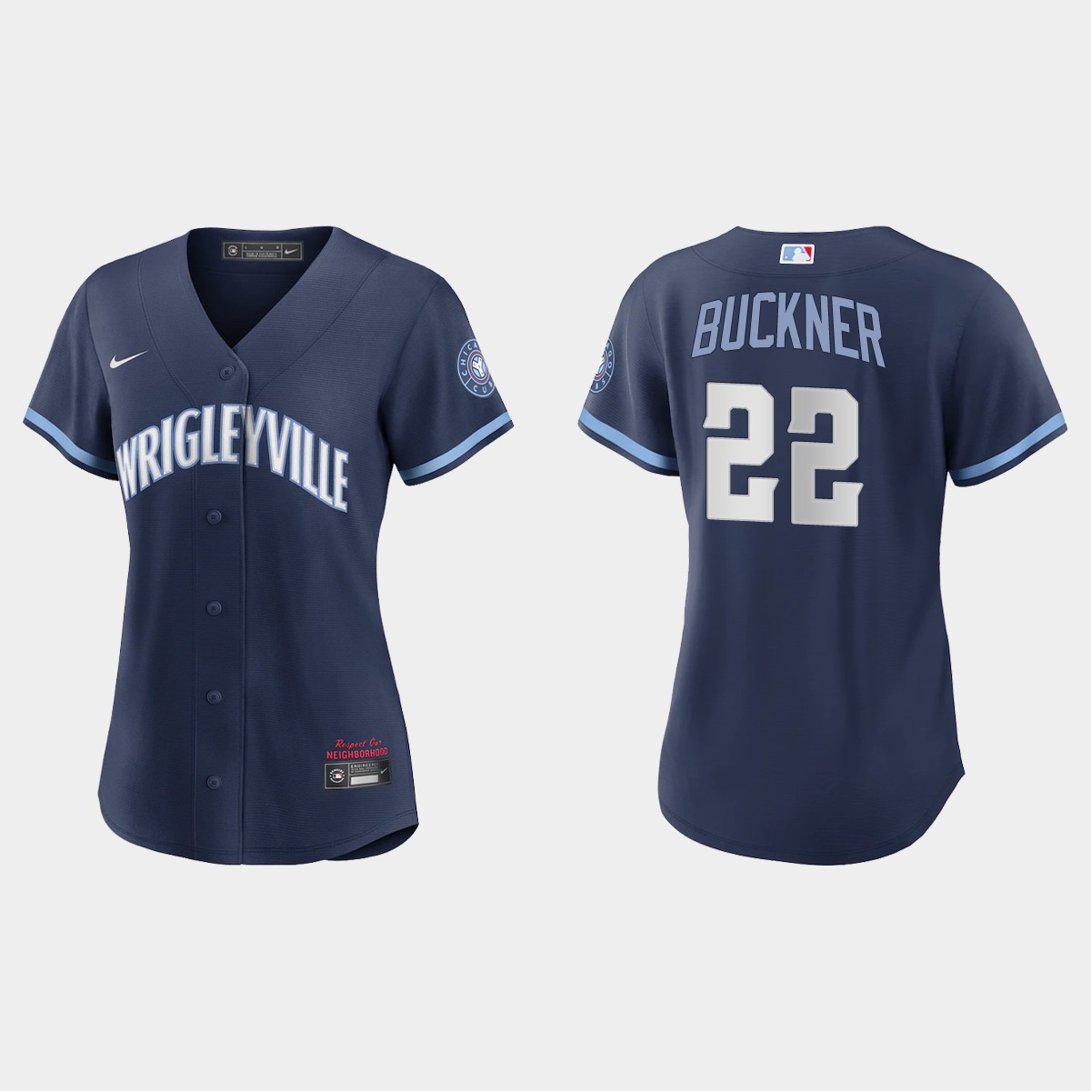 Women Chicago Cubs Bill Buckner Navy 2021 City Connect Jersey