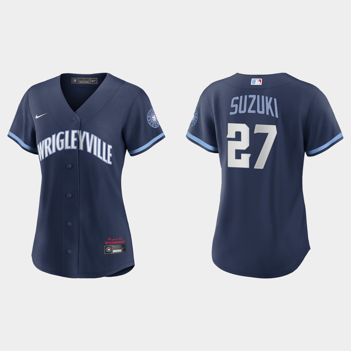 Women Chicago Cubs Seiya Suzuki Navy City Connect Jersey