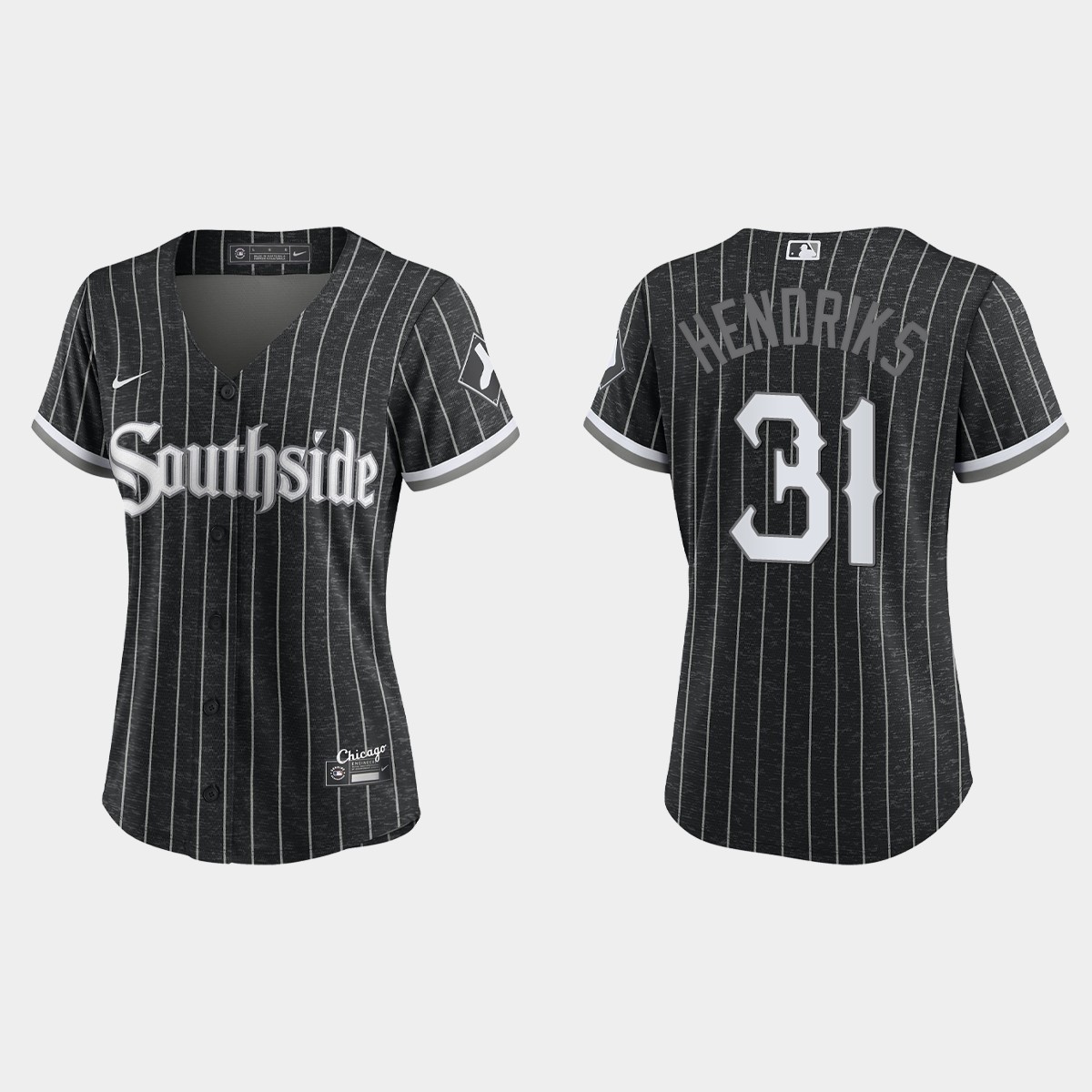 Women Chicago White Sox Liam Hendriks Black 2021 City Connect Jersey