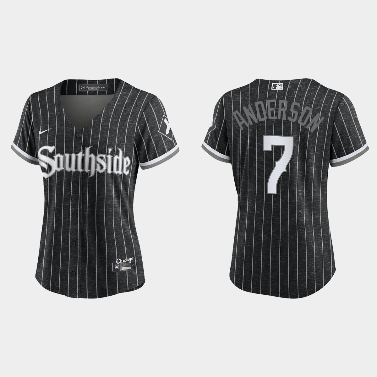 Women Chicago White Sox Tim Anderson Black 2021 City Connect Jersey