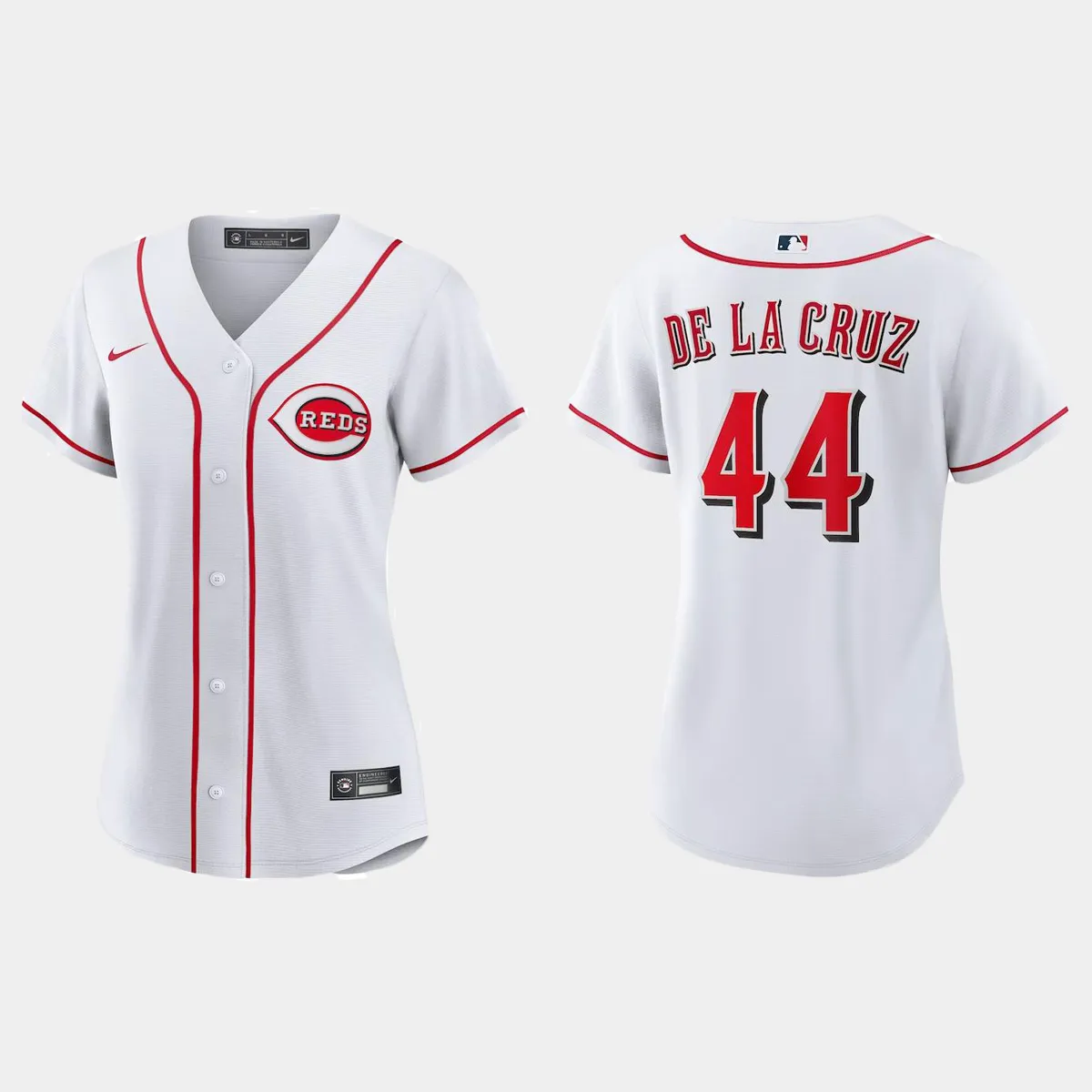 Women Cincinnati Reds Elly De La Cruz White Home Jersey