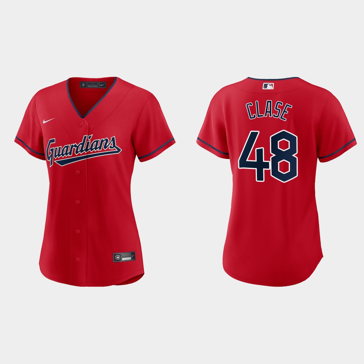 Women Cleveland Guardians Emmanuel Clase Red Jersey